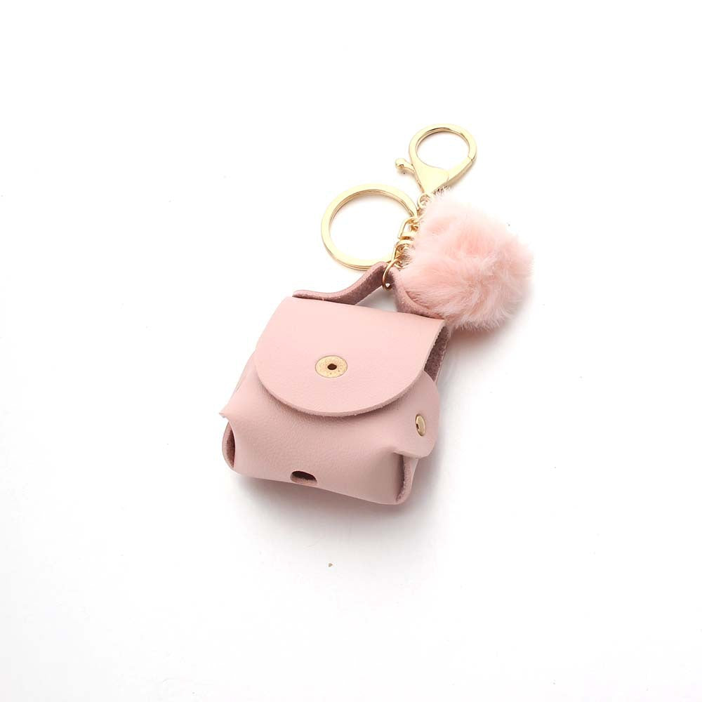 Wholesale Coin Purse Headphone Cover Fur Ball Keychain